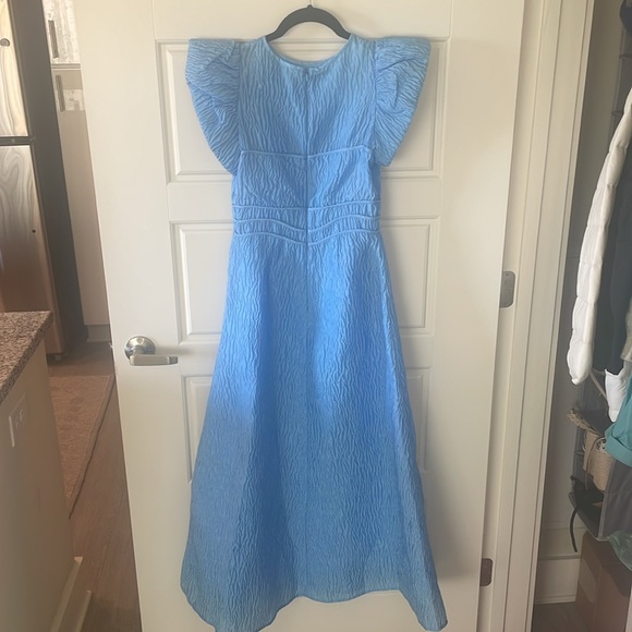 NWT Rachel Gilbert Blue Sophy Dress, US 2 - Picture 5 of 7